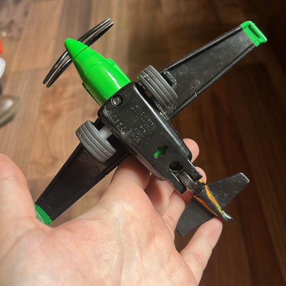 Disney Pixar Planes Ripslinger Mattel Moving Windup Green - Picture 2 of 5